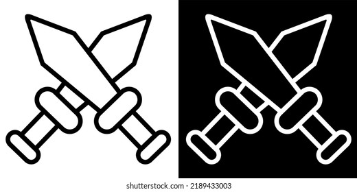Illustration Vector Graphic of Sword, genre, category Icon