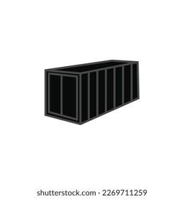 illustration vector graphic symbol cargo container
