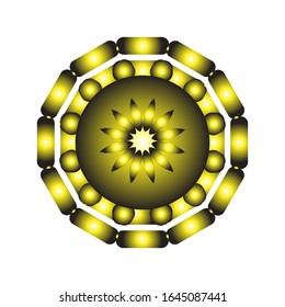 illustration vector graphic of Symmetrical Ornament. fit for logo, icon or symbol