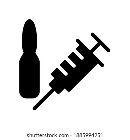 Illustration Vector graphic of  syringe icon template