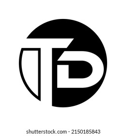 Vektorgrafik der Illustration von T- und D-Logo-Design