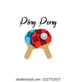 Illustration vector graphic of table tennis (ping pong) racket is suitable as a sticker or icon