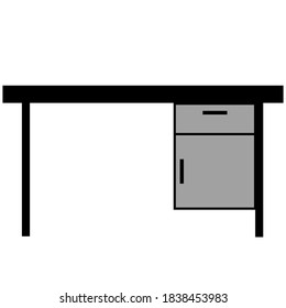 gráfico vectorial de ilustración de tabla, utilizado para diseño, interior, electrodomésticos, etc.