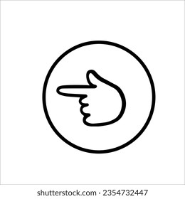 Illustration vector graphic of tap, hand, doodle, gesture, symbol, scroll, finger, rotate, simple, icon