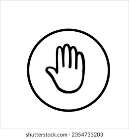 Illustration vector graphic of tap, hand, doodle, gesture, symbol, scroll, finger, rotate, simple, icon
