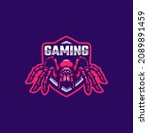 Illustration vector graphic of tarantula, good for logo design and logo gaming esport
