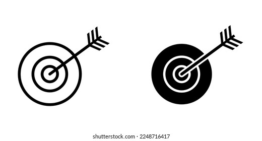 Ilustración Gráfico vectorial del icono de destino