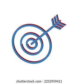 Illustration Vector Graphic of Target icon