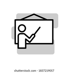 Illustration Vector graphic of teacher icon