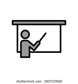 Illustration Vector graphic of teacher icon