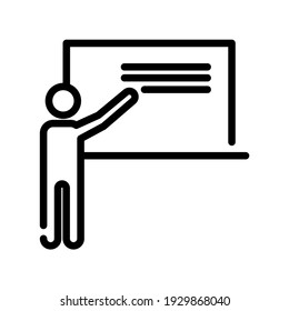 Illustration Vektorgrafik des Lehrersymbol