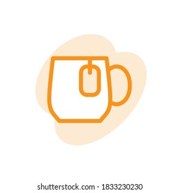 Illustration Vector graphic of teacup icon template