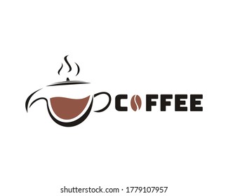 illustration vector graphic of teapot coffee accompanied by steam good for drink, coffee drink, cappuccino, etc

