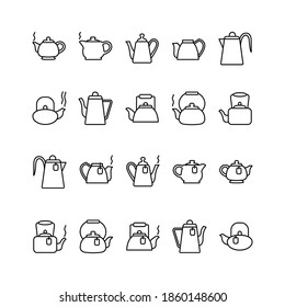 Ilustración Gráfico vectorial del icono de la tetera