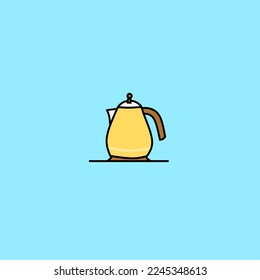 illustration vector graphic of teapot perfect for logos, icons, designs, posters, flyers,and advertising 