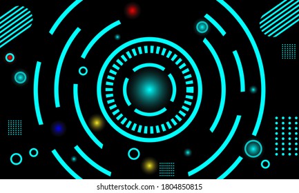 illustration vector graphic of technology  background theme. suitable for wallpaper, book cover, magazine of technology, etc
