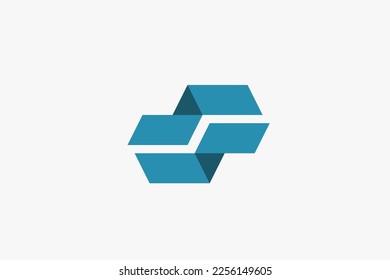 Illustration vector graphic of technology modern geometric letter S. Good for logo