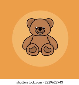 illustration vector graphic of Teddy bear perfect for logos, icons, designs, posters, flyers, and advertisements 