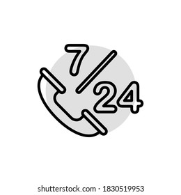 Illustration Vector graphic of telephone icon