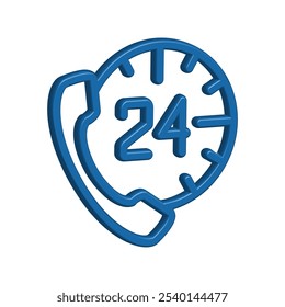 Abbildung Vektorgrafik des Telefonsymbols. Fit für Kommunikation, Kontakt, Call Center etc.