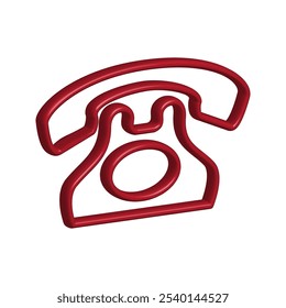 Illustration Vector graphic of telephone icon. Fit for communication, contact,call center etc