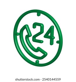 Illustration Vector graphic of telephone icon. Fit for communication, contact,call center etc