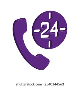 Illustration Vector graphic of telephone icon. Fit for communication, contact,call center etc