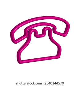 Ilustración Vector gráfico de icono de teléfono. Apto para comunicación, contacto, centro de llamadas, etc