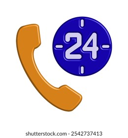 Illustration Vector graphic of telephone icon. Fit for communication, contact,call center etc