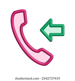 Illustration Vector graphic of telephone icon. Fit for communication, contact,call center etc