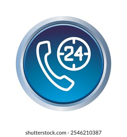 Illustration Vector graphic of telephone icon. Fit for communication, contact,call center etc