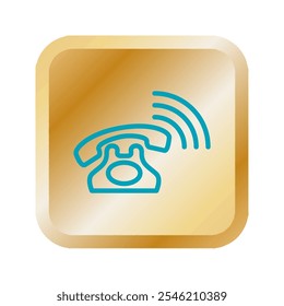Illustration Vector graphic of telephone icon. Fit for communication, contact,call center etc