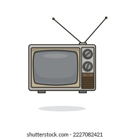 Ilustración vectorial gráfica de Televisión. La ilustración es adecuada para banners, volantes, pegatinas, tarjetas, etc.