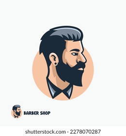 Illustration vector graphic template of Barber Shop  logo