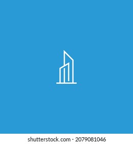 Illustration vector graphic template of building logo