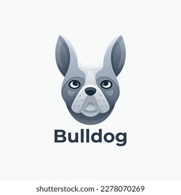 Illustration vector graphic template of Bulldog logo