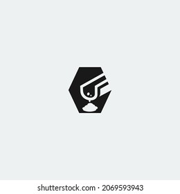 Illustration vector graphic template of cement logo