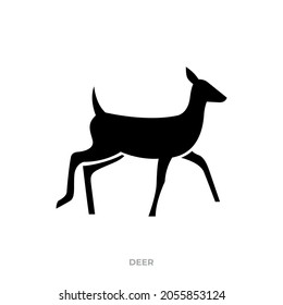 Illustration vector graphic template of deer silhouette logo