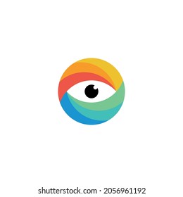 Illustration vector graphic template of eyes icon logo