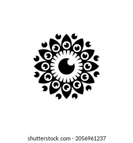 Ilustración vectorial plantilla gráfica de iconos de ojos