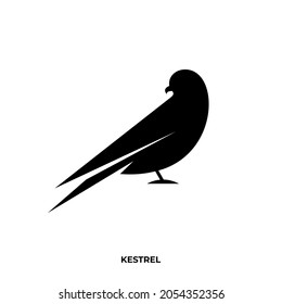 Illustration vector graphic template of kestrel silhouette logo