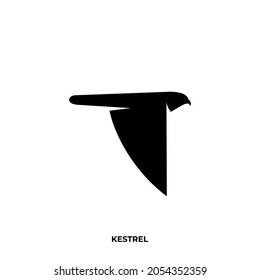 Illustration vector graphic template of kestrel silhouette logo