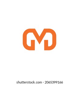 Illustration vector graphic template of letter M monogram logo