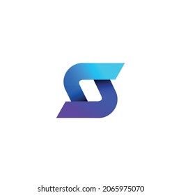 Illustration vector graphic template of letter S colorful logo