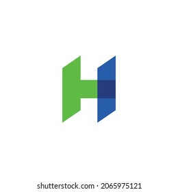 Illustration vector graphic template of letter H logo