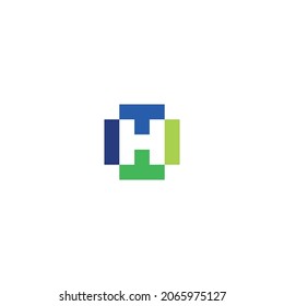 Illustration vector graphic template of letter H logo