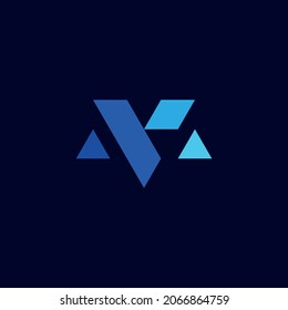 Illustration vector graphic template of letter M monogram logo
