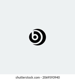 Plantilla gráfica vectorial de ilustración del logotipo de la letra B