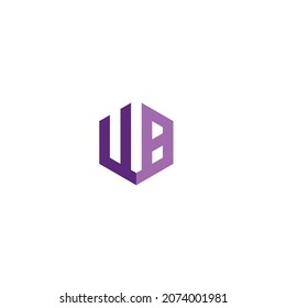 Illustration vector graphic template of letter W or b box logo
