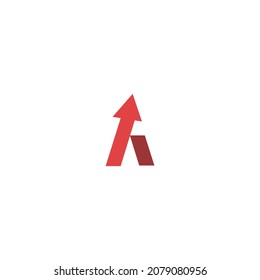 Illustration vector graphic template of letter A logo